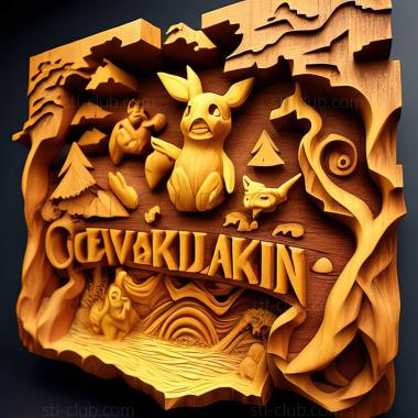 3D model Cheers on Castaways Isle Pikachu Pochama Drifting Chron (STL)